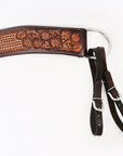 COMFYTACK Western Leather Horse Tripping Breast Collar Brown Floral Carved