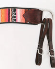 COMFYTACK Western Leather Horse Tripping Breast Collar Multi Beaded Inlay