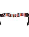 COMFYTACK Western Leather Horse Tripping Breast Collar Multi Beaded Inlay