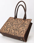 American Darling Adbga583 Tote Hand Tooled Genuine Leather Women Bag Western Handbag Purse