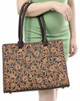 American Darling Adbga583 Tote Hand Tooled Genuine Leather Women Bag Western Handbag Purse