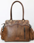 American Darling Adbg1527 Tote Hand Tooled Genuine Leather Women Bag Western Handbag Purse