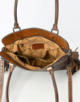 American Darling Adbg1527 Tote Hand Tooled Genuine Leather Women Bag Western Handbag Purse