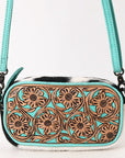 ADBG1528 Crossbody Hand Tooled Genuine Western Leather Women Bag
