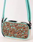 ADBG1528 Crossbody Hand Tooled Genuine Western Leather Women Bag