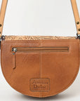 American Darling Adbg1529 Small Crossbody Hand Tooled Hair-On Genuine Leather Women Bag Western Handbag Purse