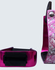 HILASON 3" Neck Western Aluminium Slanted Horse Stirrups Floral Engraved