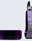 HILASON 3" Neck Western Aluminium Slanted Horse Stirrups Floral Engraved
