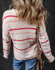 Ruthie Striped Confetti Knit Sweater