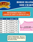Hilason 1200D Turnout Winter Horse Neck Cover Belly Wrap Blanket