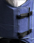 Equestrian Horse Riding Vest Safety Protective Hilason Denim Rough Stock