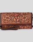 American Darling ADBGM295A Wallet Hand Tooled Genuine Leather Women Bag Western Handbag Purse
