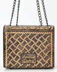 American Darling Small Crossbody Beautifully Hand Tooled Genuine Leather women bag western handbag purse