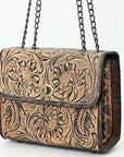 American Darling Small Crossbody Beautifully Hand Tooled Genuine Leather women bag western handbag purse
