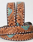 American Darling Beautifully Hand Tooled Genuine American Leather Belt Men and Women