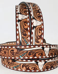 American Darling Beautifully Hand Tooled Genuine American Leather Belt Men and Women