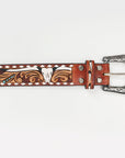 American Darling Beautifully Hand Tooled Genuine American Leather Belt Men and Women