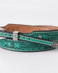 American Darling Hand tooled Hatband Genuine American Leather Western Adjustable Unisex