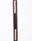 American Darling Hand tooled Hatband Genuine American Leather Western Adjustable Unisex