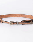 American Darling Hand tooled Hatband Genuine American Leather Western Adjustable Unisex