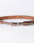 American Darling Hand tooled Hatband Genuine American Leather Western Adjustable Unisex