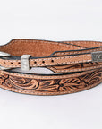 American Darling Hand tooled Hatband Genuine American Leather Western Adjustable Unisex