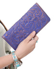 American Darling Clutch Beautifully Hand Tooled Genuine Leather women bag western handbag purse