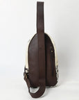 American Darling Sling Beautifully Hand Tooled Hair On Genuine Leather Women Bag Western Handbag Purse |