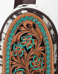 American Darling Sling Beautifully Hand Tooled Hair On Genuine Leather Women Bag Western Handbag Purse |