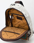 American Darling Sling Beautifully Hand Tooled Hair On Genuine Leather Women Bag Western Handbag Purse |