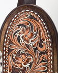 American Darling Sling Beautifully Hand Tooled Hair On Genuine Leather Women Bag Western Handbag Purse |