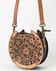 American Darling Canteen Hand Tooled Genuine Leather Women Bag Western Handbag Purse