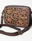 American Darling Adbga599 Cross Body I Hand Tooled Genuine Leather Women Bag Western Handbag Purse