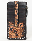 American Darling Card Holder Hand Tooled Genuine Leather Women Bag Western Handbag Purse