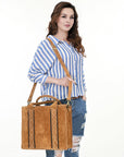 American Darling Tote Genuine Suede Leather women bag western handbag purse