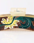 Beautifully Hand Tooled Women Ladies Hair Band Clip Clutcher