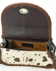 American Darling Adbgm457 Small Crossbody Hair-On Genuine Leather Women Bag Western Handbag Purse