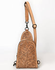 American Darling Sling Hand Tooled Leather Women Bag Western Handbag Purse