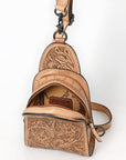 American Darling Sling Hand Tooled Leather Women Bag Western Handbag Purse