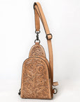 American Darling Sling Hand Tooled Leather Women Bag Western Handbag Purse