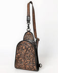 American Darling Sling Hand Tooled Leather Women Bag Western Handbag Purse