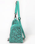 American Darling Sling Hand Tooled Leather Women Bag Western Handbag Purse