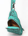 American Darling Sling Hand Tooled Leather Women Bag Western Handbag Purse