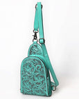 American Darling Sling Hand Tooled Leather Women Bag Western Handbag Purse