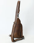 American Darling Sling Beautifully Hand Tooled Hair-On Genuine Leather women bag western handbag purse