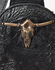 American Darling Sling Hair-On Crocodile embossed Genuine Leather women bag western handbag purse