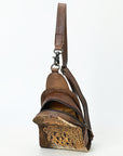 American Darling Sling Hair-On Crocodile embossed Genuine Leather women bag western handbag purse