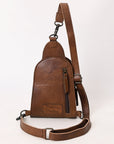 American Darling Sling Hair-On Crocodile embossed Genuine Leather women bag western handbag purse