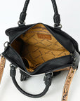 American Darling Tote Beautifully Hand Tooled Hair-On Genuine Leather women bag western handbag purse