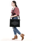 American Darling Tote Genuine Suede Leather Women Bag Western Handbag Purse